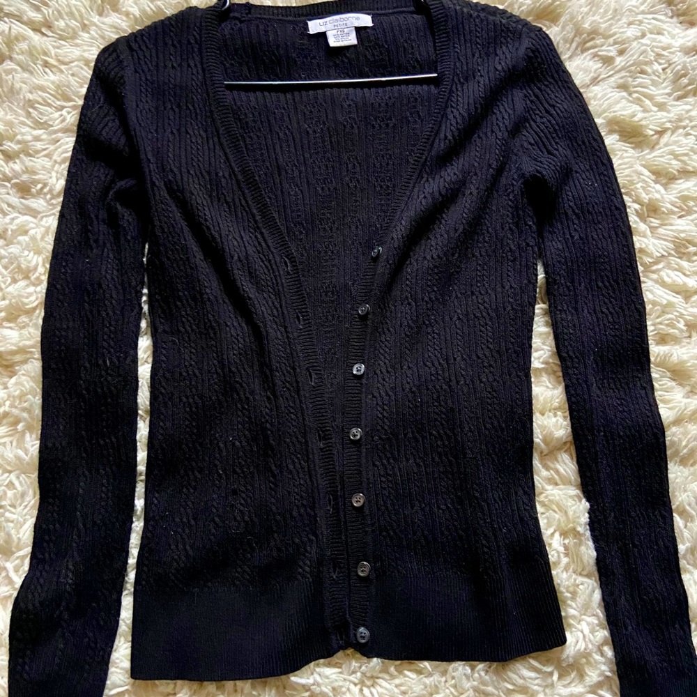 Liz Claiborne Black Cardigan